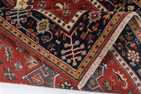 Karajeh Green Hand Knotted 30 X 50 Area Rug 250-27516 Image 1
