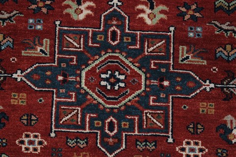 Karajeh Green Hand Knotted 30 X 50 Area Rug 250-27516 Image 8