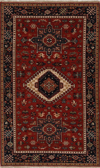 Karajeh Green Hand Knotted 30 X 50 Area Rug 250-27516 Image 0