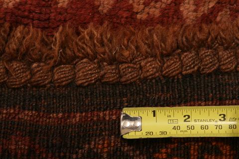Kazak Brown Runner Hand Knotted 311 X 113 Area Rug 100-27521 Image 4