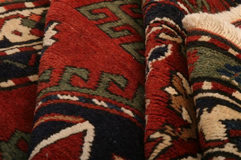 Kazak Red Hand Knotted 410 X 78 Area Rug 253-27522 Image 2