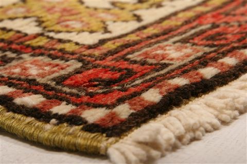 Kazak Beige Hand Knotted 57 X 810 Area Rug 100-27526 Image 5