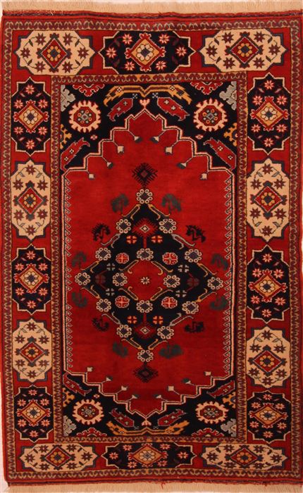 Kazak Red Hand Knotted 42 X 67 Area Rug 100-27527 Image 0