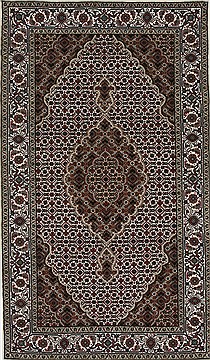 Indian Mahi Beige Rectangle 3x5 ft Wool Carpet 27530