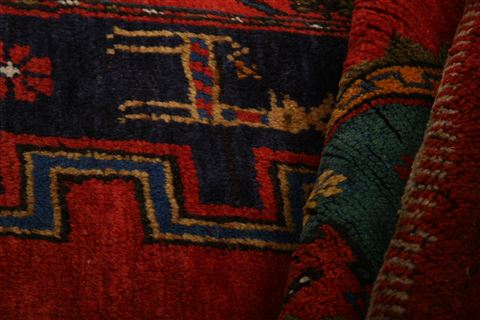 Kazak Red Hand Knotted 50 X 90 Area Rug 253-27532 Image 2