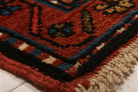 Kazak Red Hand Knotted 50 X 90 Area Rug 253-27532 Image 5