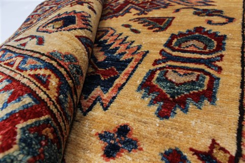 Kazak Blue Hand Knotted 211 X 49 Area Rug 250-27533 Image 12