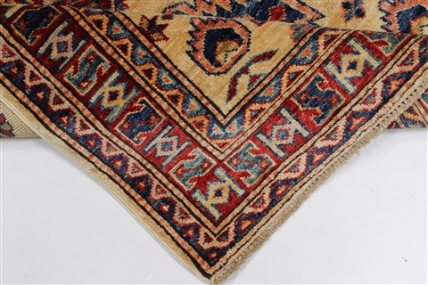 Kazak Blue Hand Knotted 211 X 49 Area Rug 250-27533 Image 1
