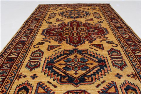Kazak Blue Hand Knotted 211 X 49 Area Rug 250-27533 Image 3