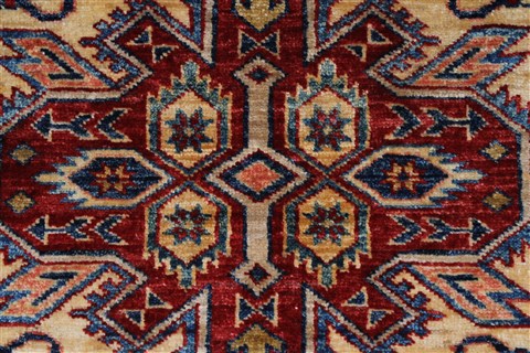 Kazak Blue Hand Knotted 211 X 49 Area Rug 250-27533 Image 5