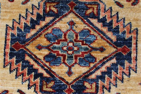 Kazak Blue Hand Knotted 211 X 49 Area Rug 250-27533 Image 8
