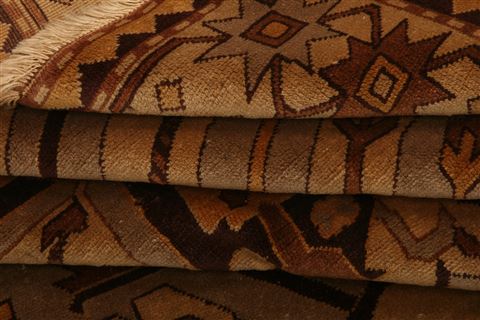 Kazak Brown Hand Knotted 50 X 62 Area Rug 100-27534 Image 3