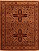 Kazak Brown Hand Knotted 50 X 62 Area Rug 100-27534 Thumb 0