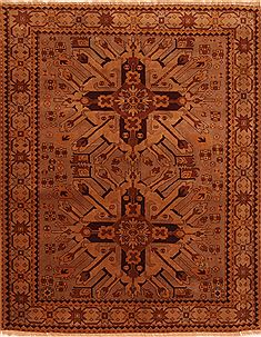 Kazak Brown Hand Knotted 5'0" X 6'2"  Area Rug 100-27534