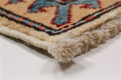 Kazak Yellow Hand Knotted 35 X 48 Area Rug 250-27535 Image 8