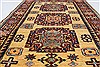 Kazak Yellow Hand Knotted 35 X 48  Area Rug 250-27535 Thumb 4