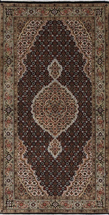 Mahi Beige Hand Knotted 27 X 50 Area Rug 250-27540 Image 0