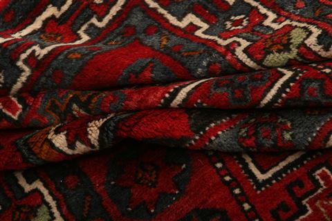 Kurdi Red Hand Knotted 53 X 95 Area Rug 100-27542 Image 6