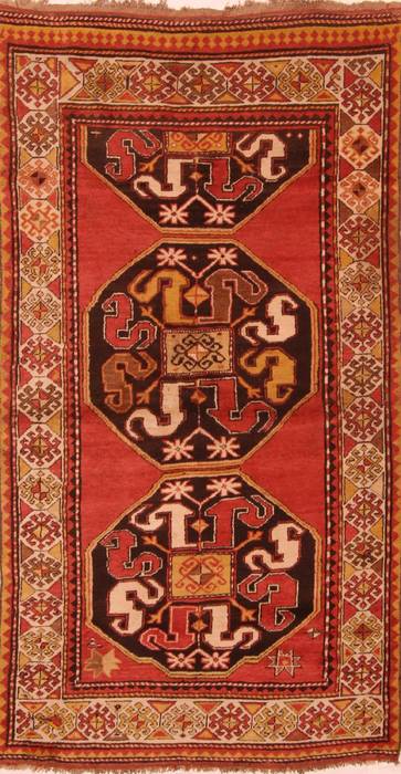 Kazak Red Hand Knotted 41 X 77 Area Rug 100-27543 Image 0