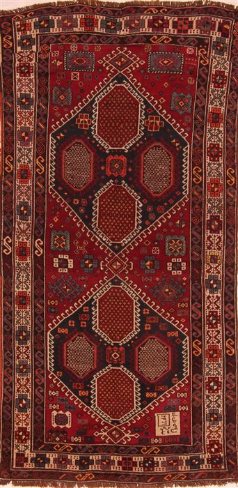 Karabakh Red Hand Knotted 41 X 83 Area Rug 100-27545 Image 0