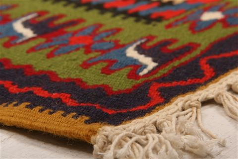 Sanandaj Multicolor Flat Woven 32 X 510 Area Rug 100-27547 Image 6