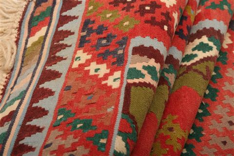 Qashqai Multicolor Flat Woven 34 X 410 Area Rug 100-27548 Image 2