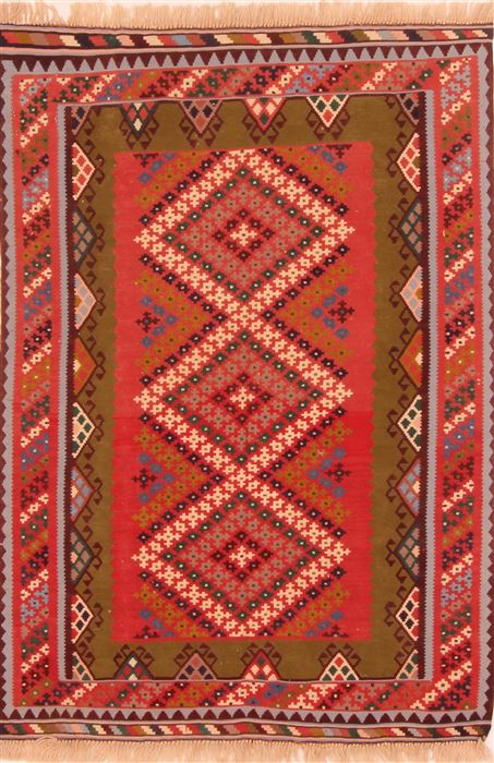 Qashqai Multicolor Flat Woven 34 X 410 Area Rug 100-27548 Image 0