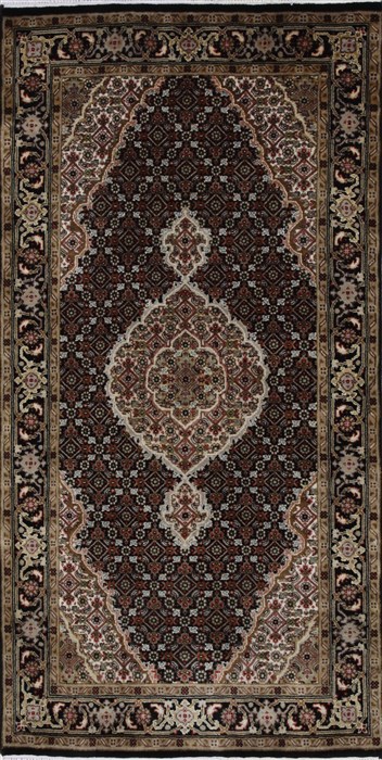 Mahi Beige Hand Knotted 27 X 50 Area Rug 250-27551 Image 0
