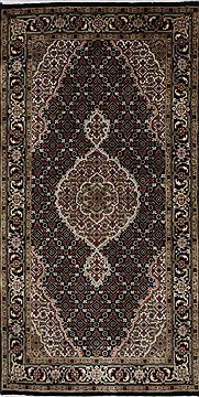 Indian Mahi Beige Rectangle 3x5 ft Wool Carpet 27551