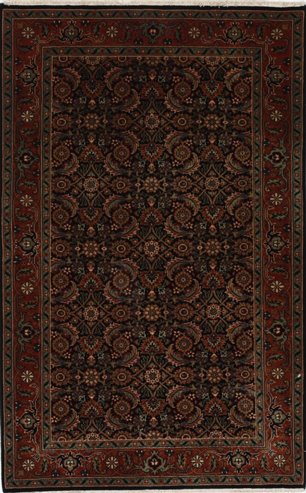 Herati Brown Hand Knotted 30 X 49 Area Rug 250-27552 Image 0