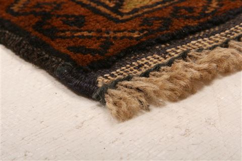 Baluch Red Runner Hand Knotted 26 X 910 Area Rug 100-27556 Image 5