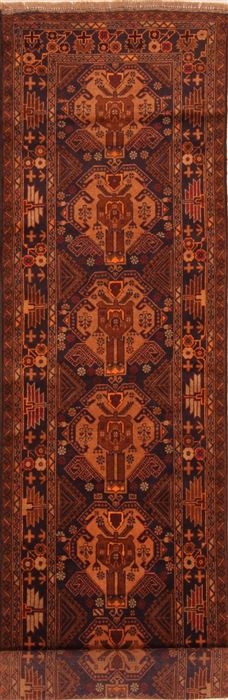 Baluch Red Runner Hand Knotted 26 X 910 Area Rug 100-27556 Image 0
