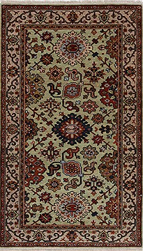 Serapi Green Hand Knotted 3'0" X 5'1"  Area Rug 250-27557