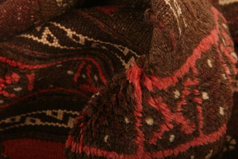 Baluch Brown Flat Woven 46 X 47 Area Rug 253-27558 Image 1