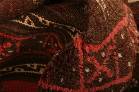 Baluch Brown Flat Woven 46 X 47 Area Rug 253-27558 Image 6