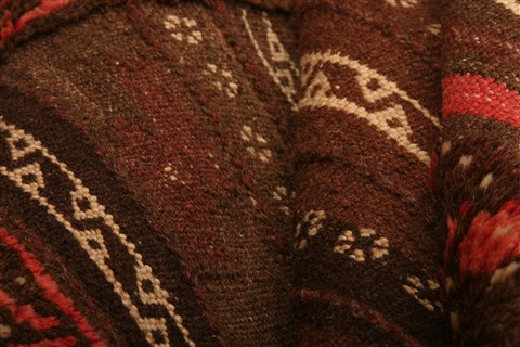 Baluch Brown Flat Woven 46 X 47 Area Rug 253-27558 Image 7