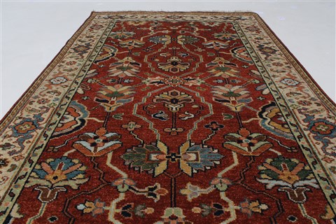 Serapi Green Hand Knotted 31 X 51 Area Rug 250-27563 Image 3