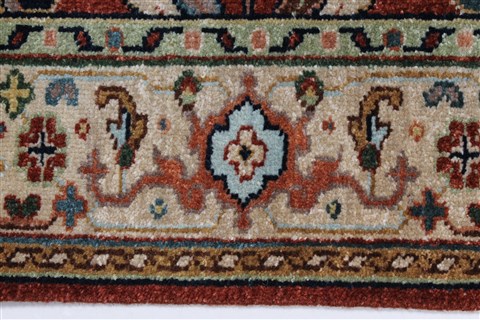 Serapi Green Hand Knotted 31 X 51 Area Rug 250-27563 Image 4