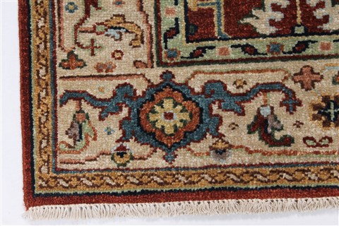 Serapi Green Hand Knotted 31 X 51 Area Rug 250-27563 Image 6