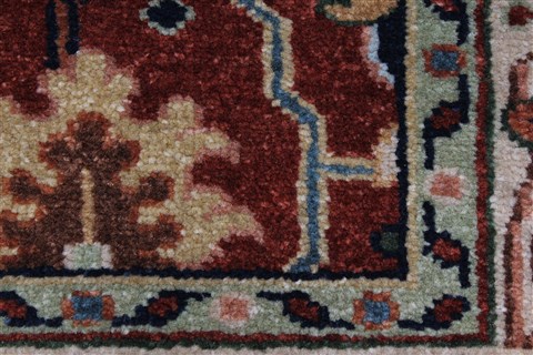 Serapi Green Hand Knotted 31 X 51 Area Rug 250-27563 Image 9