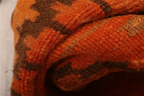 Kilim Orange Runner Flat Woven 26 X 76 Area Rug 100-27564 Image 1