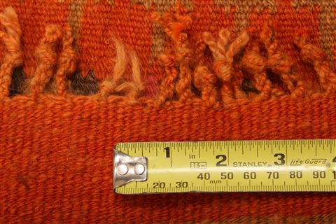 Kilim Orange Runner Flat Woven 26 X 76 Area Rug 100-27564 Image 4