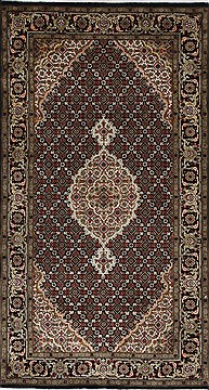Indian Mahi Beige Rectangle 3x5 ft Wool Carpet 27566