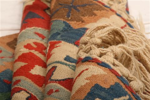Kilim Blue Flat Woven 37 X 53 Area Rug 100-27567 Image 2