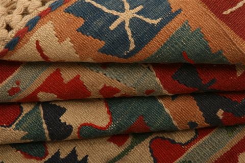 Kilim Blue Flat Woven 37 X 53 Area Rug 100-27567 Image 3