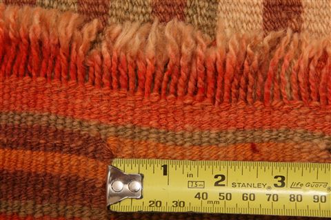 Kurdi Orange Runner Flat Woven 26 X 70 Area Rug 253-27568 Image 4