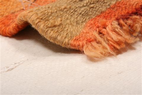 Kurdi Orange Runner Flat Woven 26 X 70 Area Rug 253-27568 Image 5