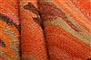 Kurdi Orange Runner Flat Woven 26 X 70  Area Rug 253-27568 Thumb 2