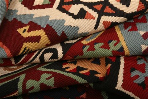 Kilim Multicolor Flat Woven 34 X 57 Area Rug 100-27570 Image 3