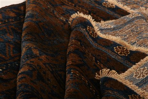 Baluch Brown Hand Knotted 57 X 98 Area Rug 100-27572 Image 3